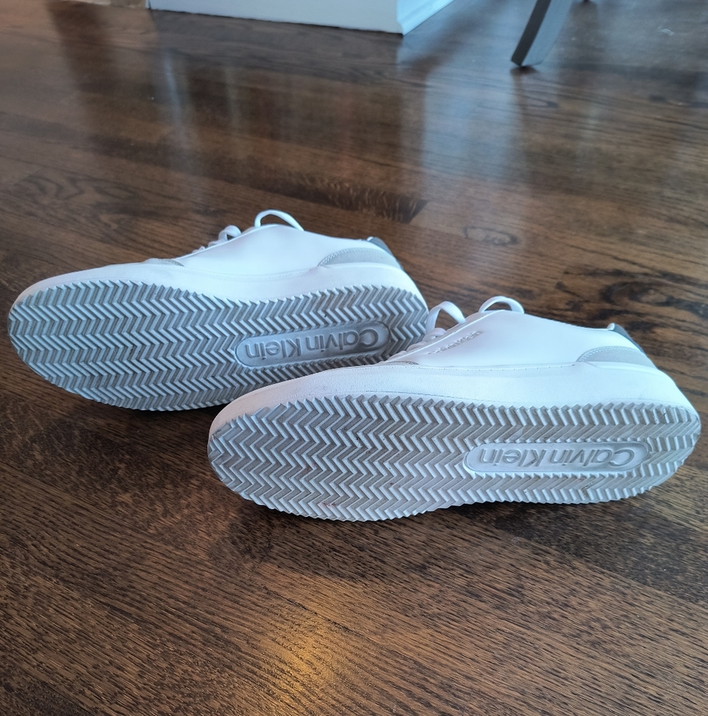 Calvin Klein Men's Blaven Sneakers Shoes White / Light Grey Size 11.5 - Picture 7 of 7
